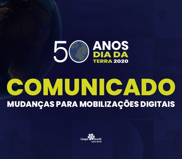 COMUNICADO: EARTH DAY NETWORK ANUNCIA MUDANÇAS PARA MOBILIZAÇÕES DIGITAIS GLOBAIS DO 50º ANIVERSÁRIO DO DIA DA TERRA COMUNICADO: EARTH DAY NETWORK ANUNCIA MUDANÇAS PARA MOBILIZAÇÕES DIGITAIS GLOBAIS DO 50º ANIVERSÁRIO DO DIA DA TERRA