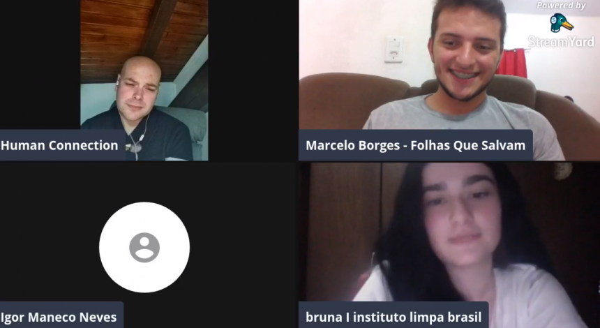 Jovens protagonistas em ações ambientais