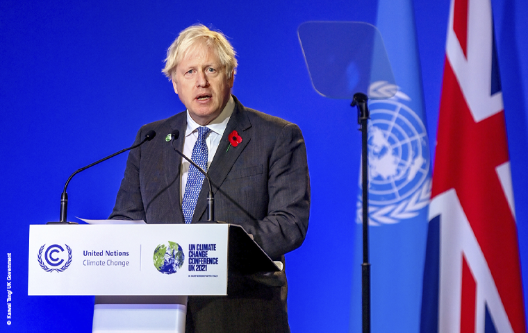 Prime Minister Boris Johnson speaks at the Opening Ceremony for Cop26 at the SEC, Glasgow COP26: Última chance para salvar o planeta